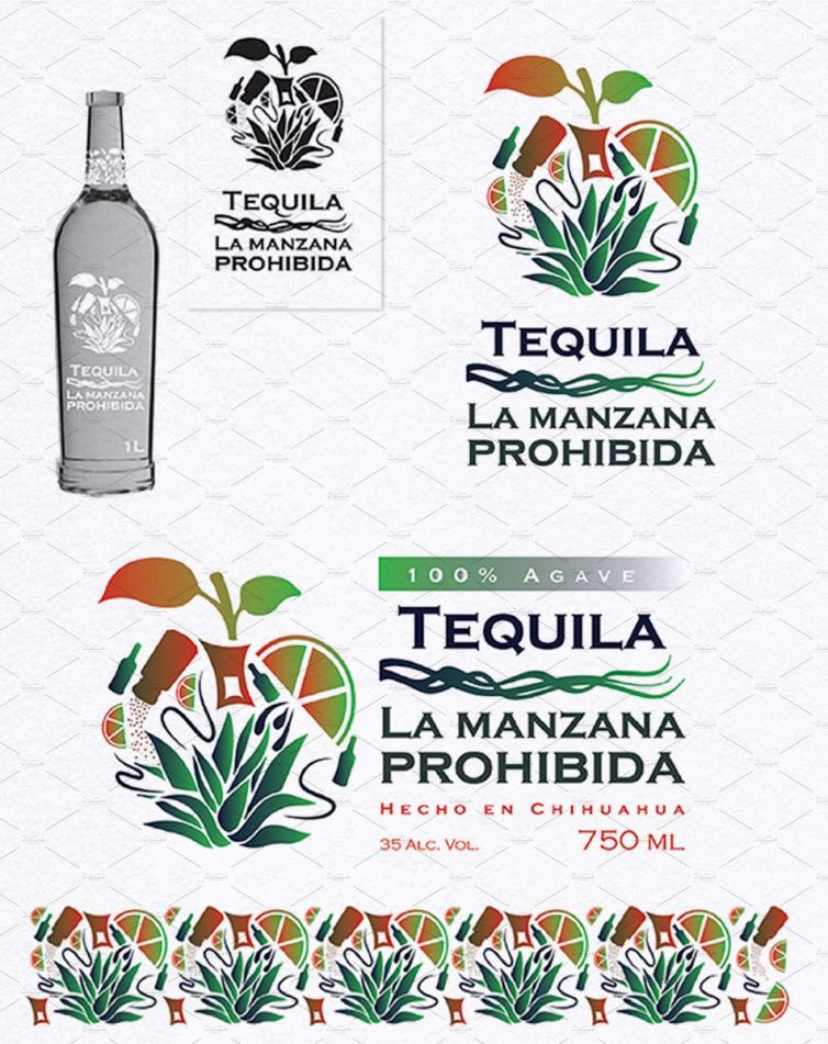 Graphic Identity / Tequila La Manzana Prohibida
