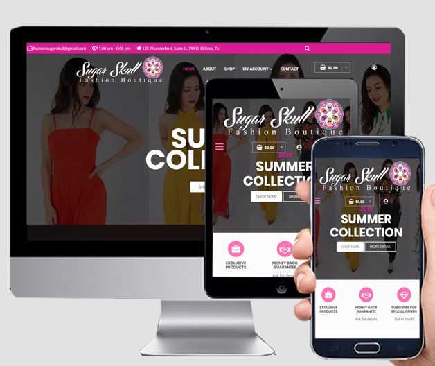 Web Design / Sugar Skull Boutique